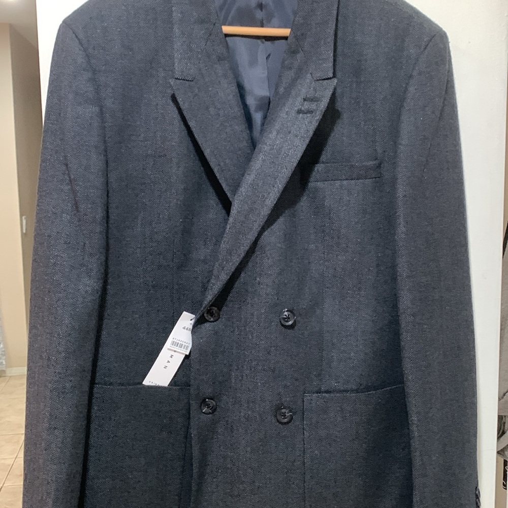 🔹NEW.. Topman double breasted skinny blazer in navy.. - Picture 8 of 9